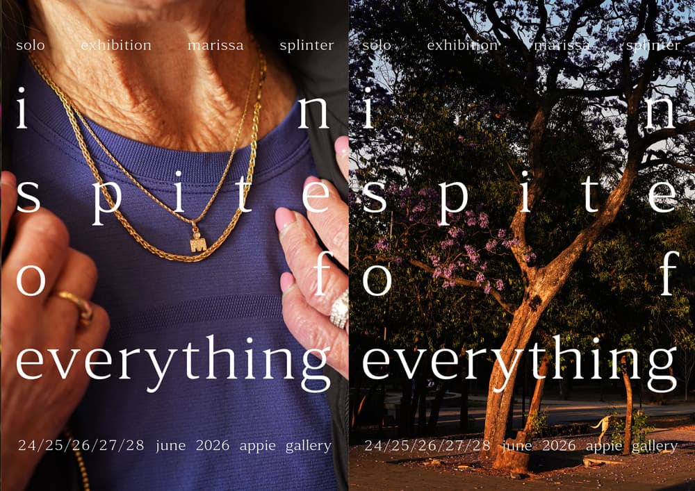 In spite of everything — solo exhibition Marissa Splinter